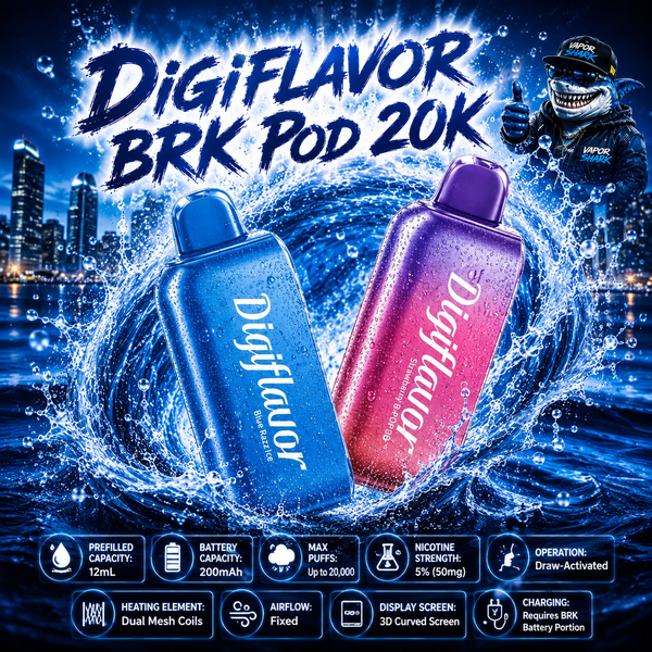 Digiflavor BRK Pod 20K - Disposable Vapes