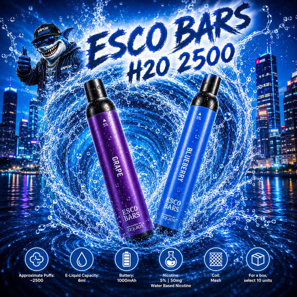 Esco Bars H20 2500 - Disposable Vapes