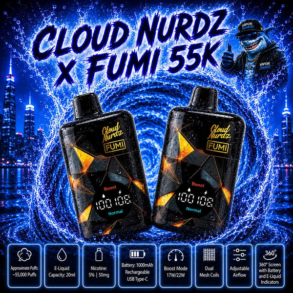 Cloud Nurdz x FUMI 55K - Cloud Nurdz Vapes
