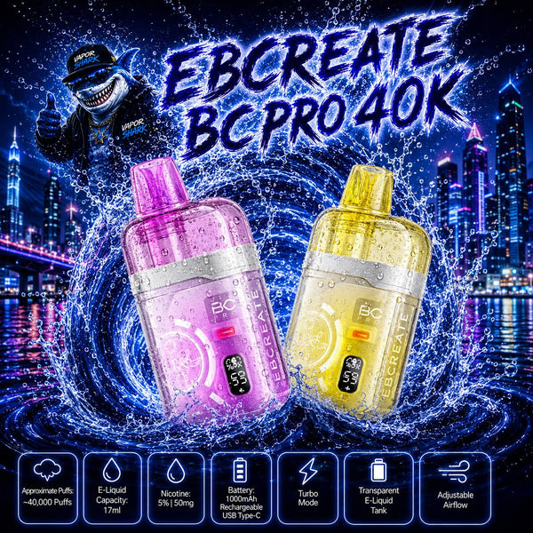 EBCREATE BC Pro 40K TEXAS COMPLIANT - Disposable Vapes