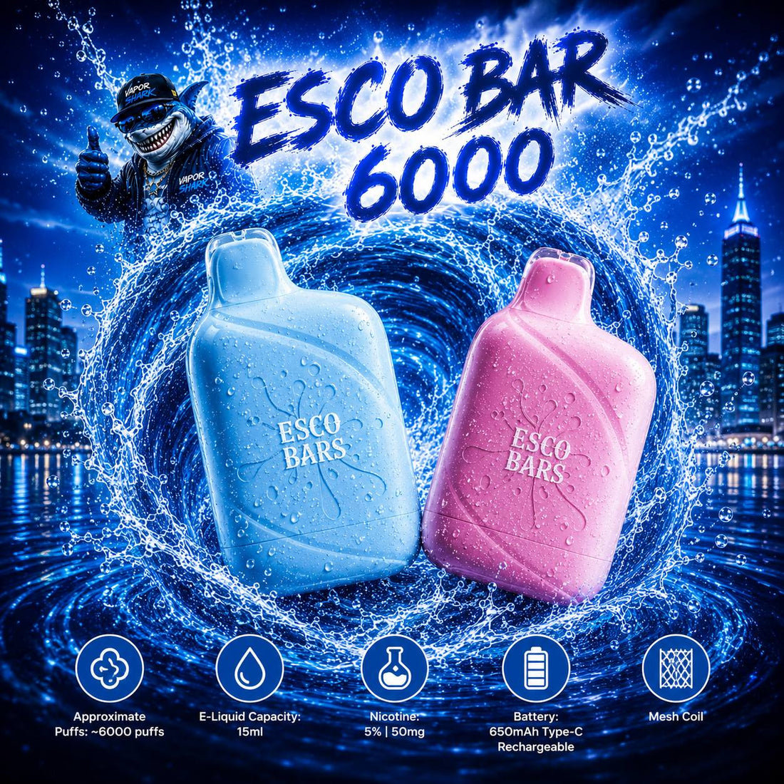 Load image into Gallery viewer, Esco Bar 6000
