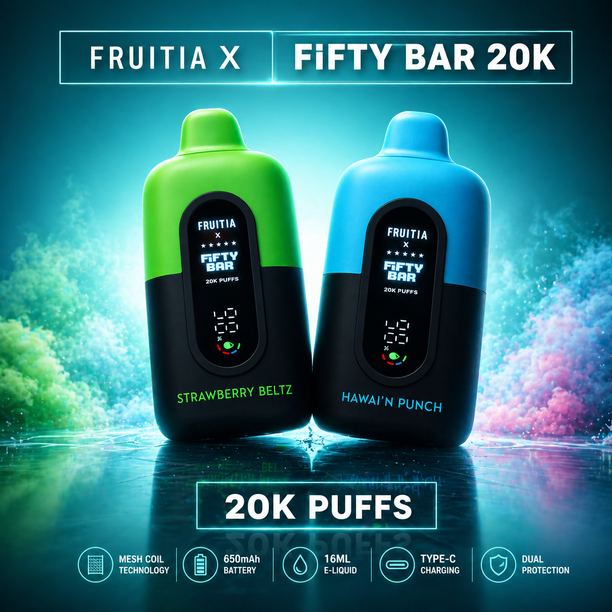 Fruitia X Fifty Bar 20K