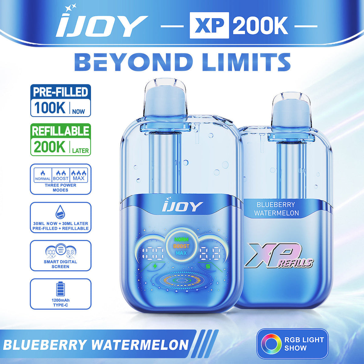 iJoy XP200K Refillable Disposable KIT