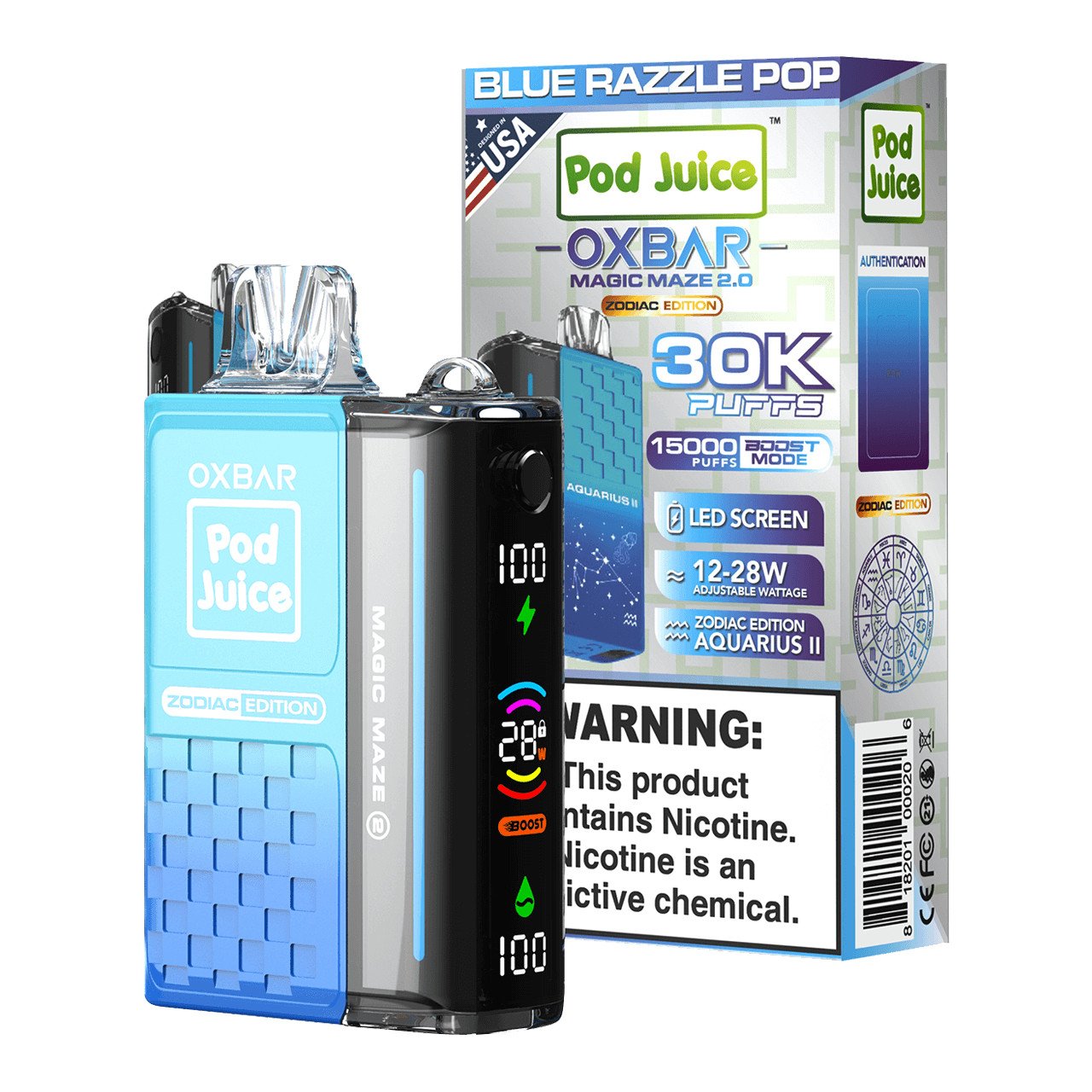 OXBAR x Pod Juice 30K Magic Maze 2
