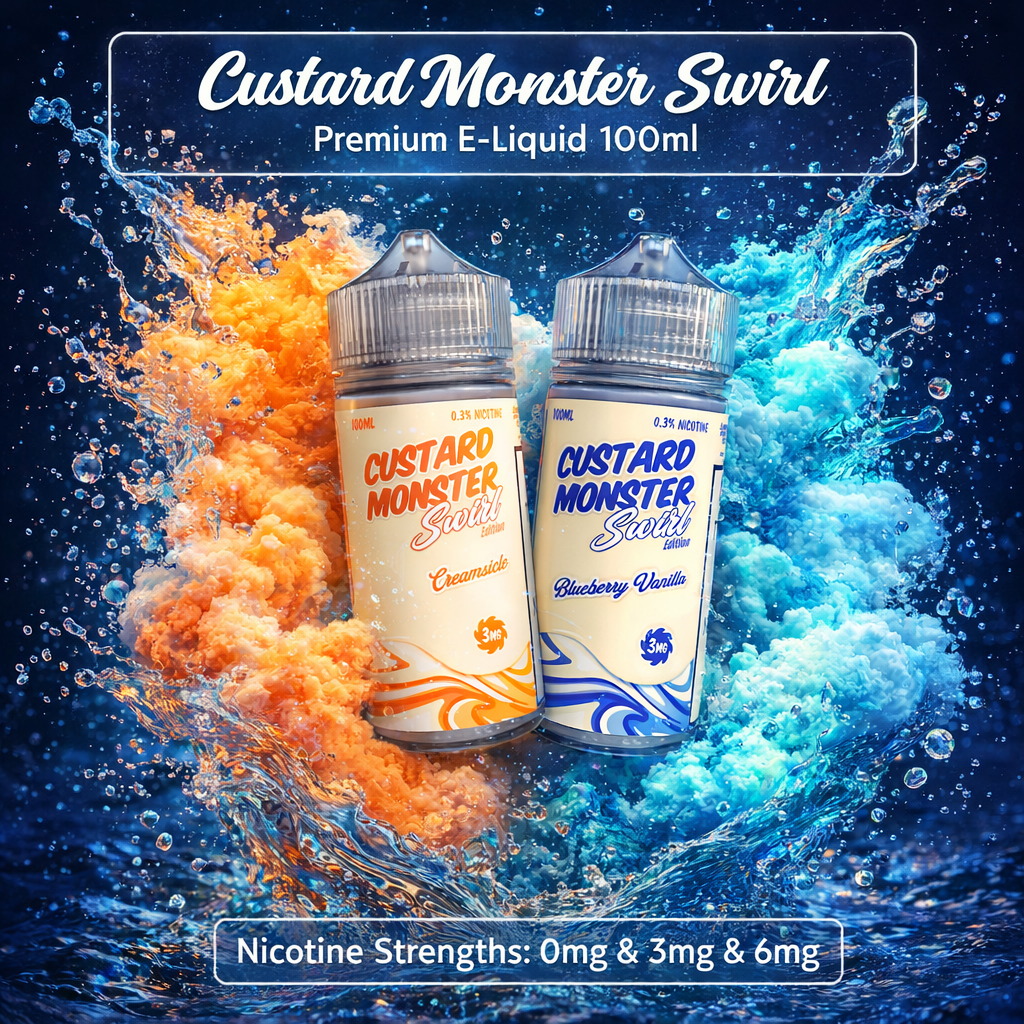 Custard Monster Swirl Premium E-Liquid 100ml