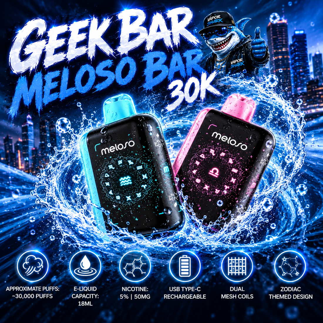 Load image into Gallery viewer, Geek Bar Meloso Bar 30K
