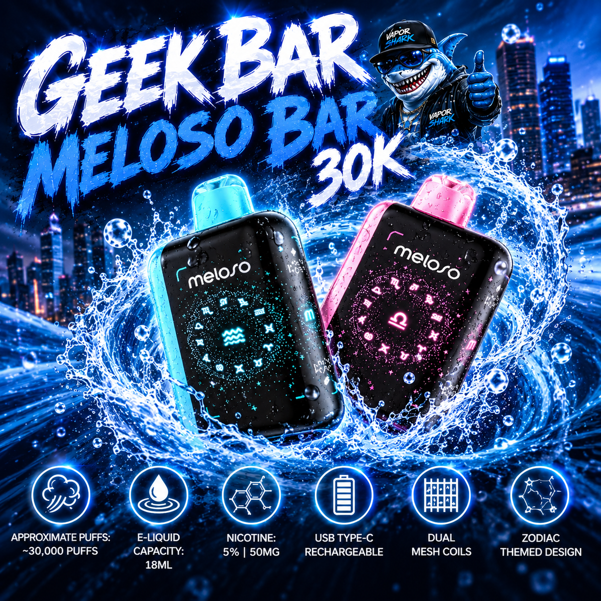 Geek Bar Meloso Bar 30K