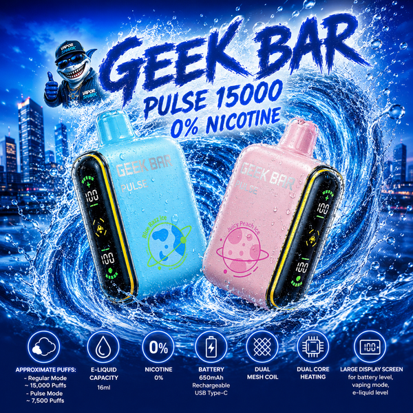 Geek Bar PULSE 15000 0% Nicotine - Disposable Vapes