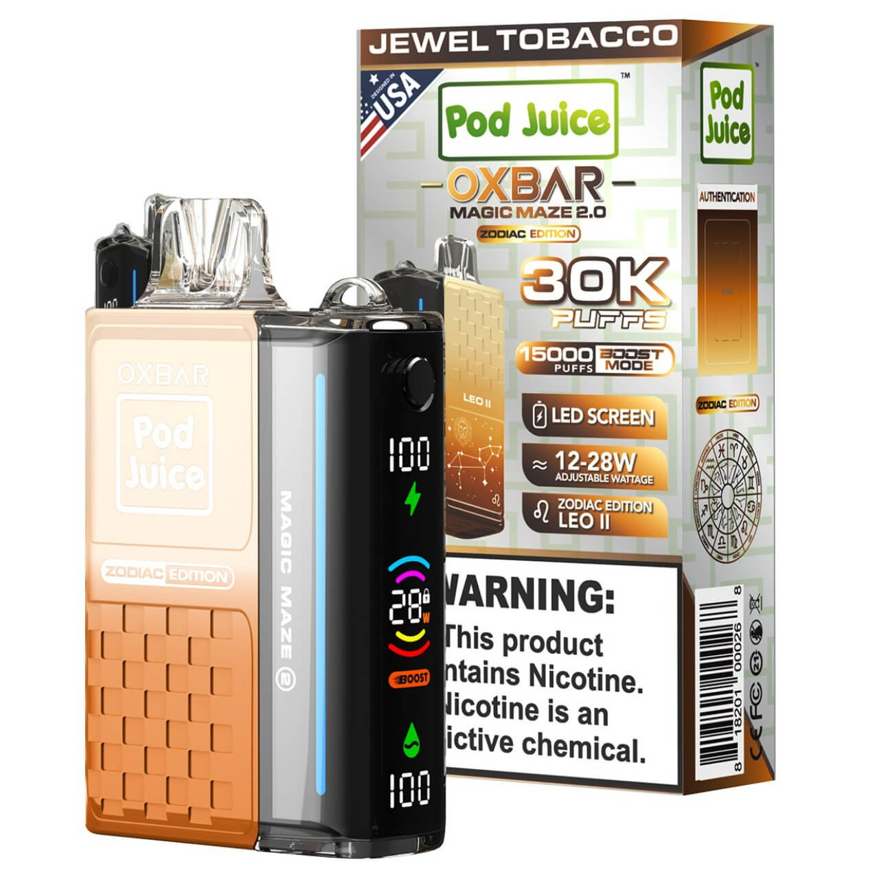 OXBAR x Pod Juice 30K Magic Maze 2