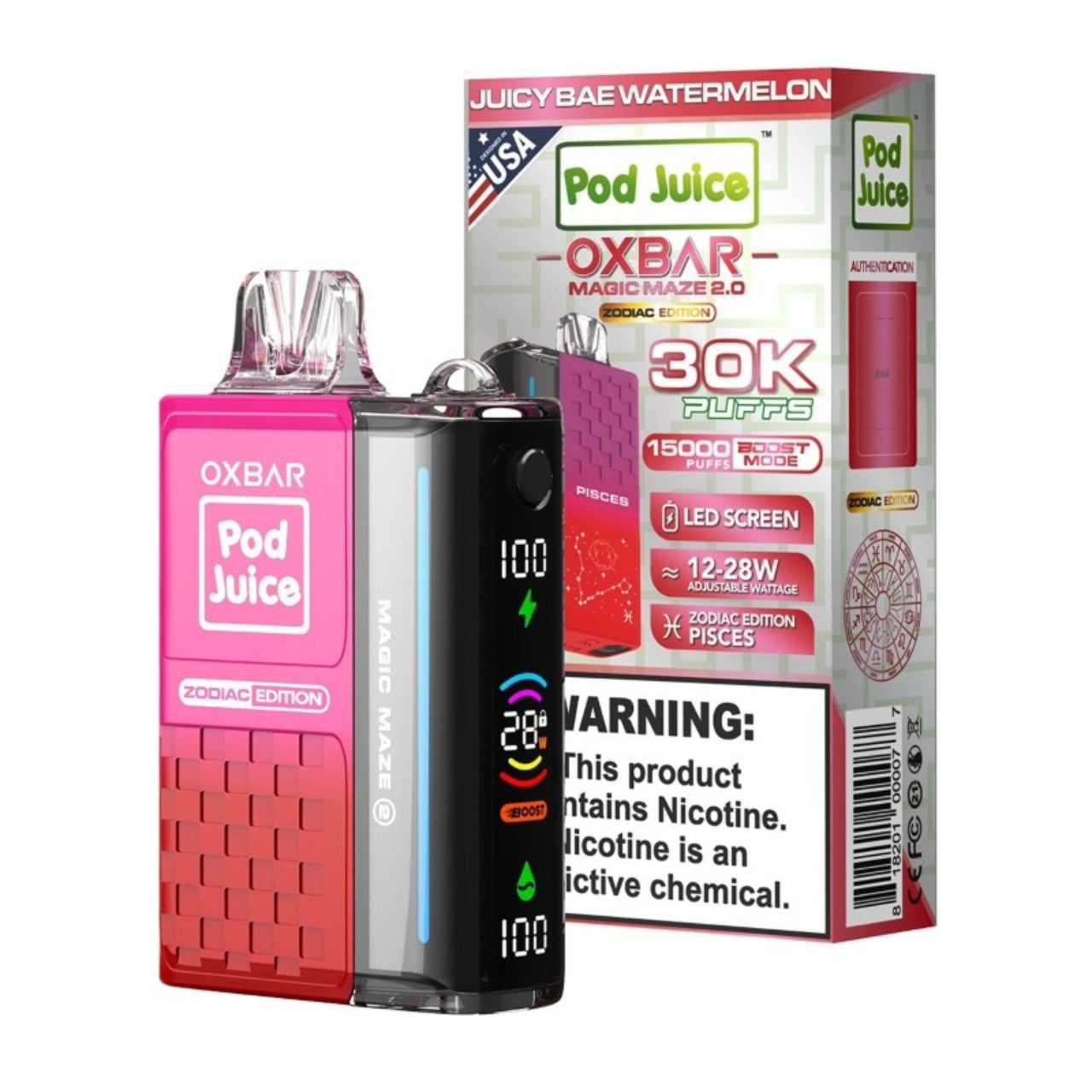 OXBAR x Pod Juice 30K Magic Maze 2
