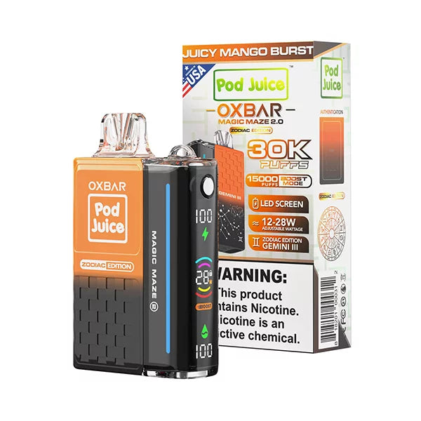 OXBAR x Pod Juice 30K Magic Maze 2