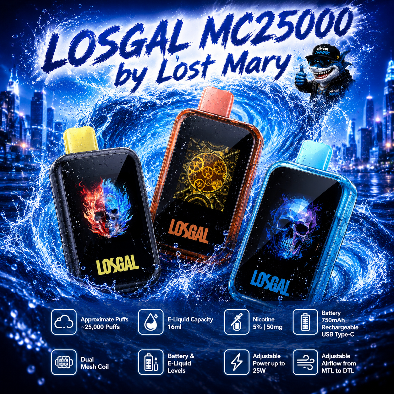 LOSGAL MC25000 by Lost Mary