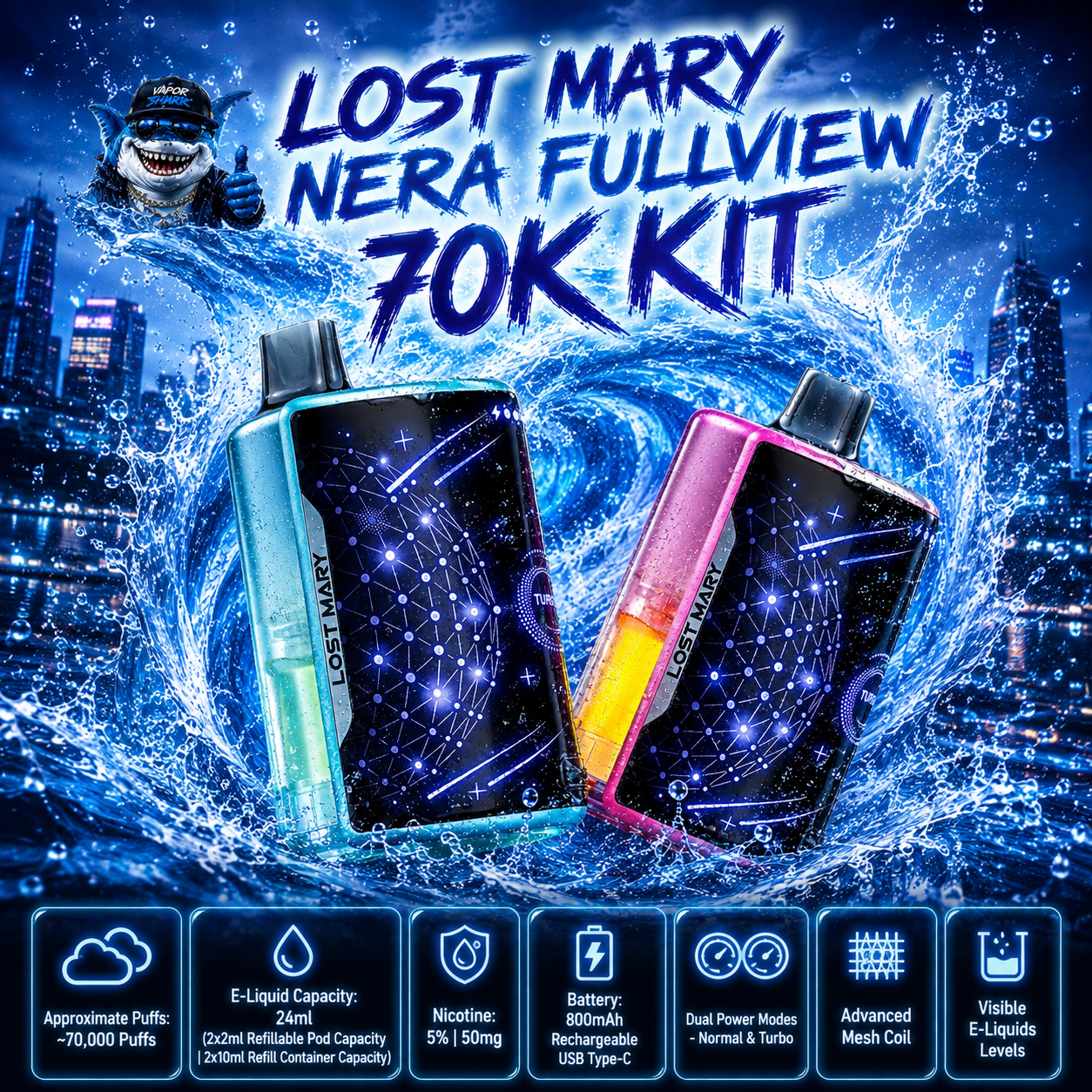 Lost Mary Nera Fullview 70K KIT