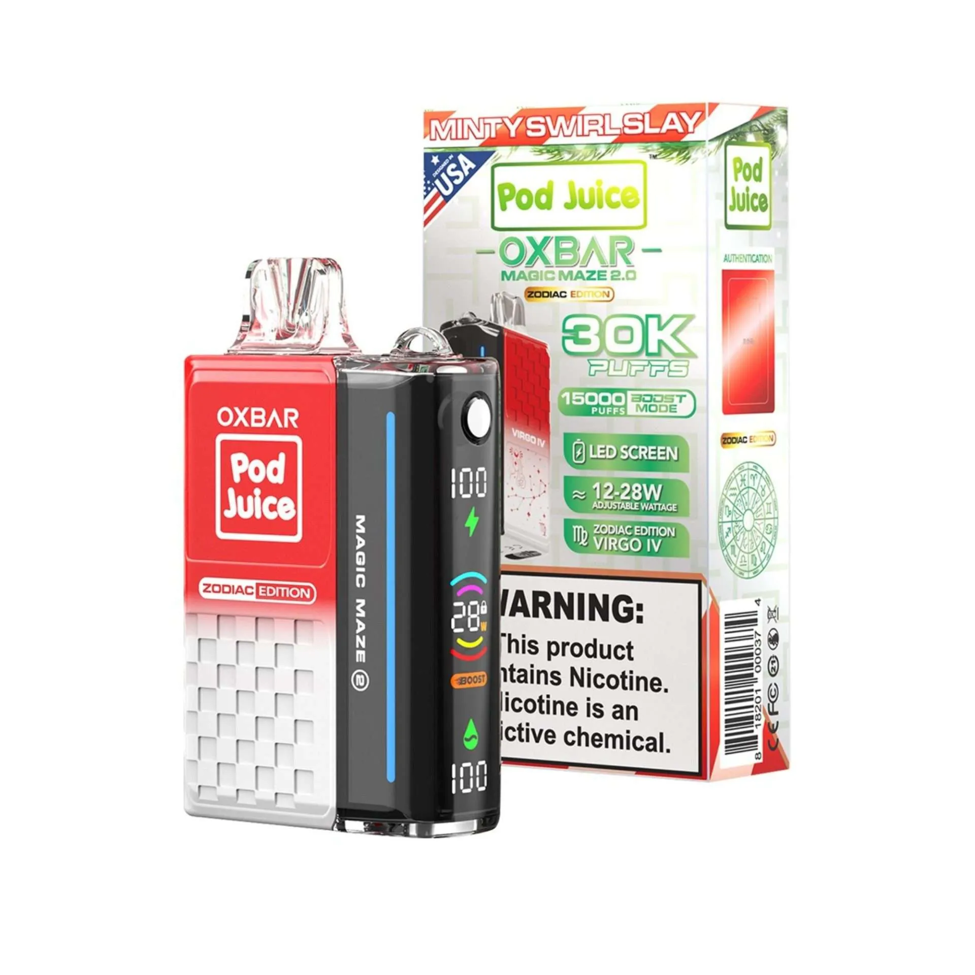OXBAR x Pod Juice 30K Magic Maze 2