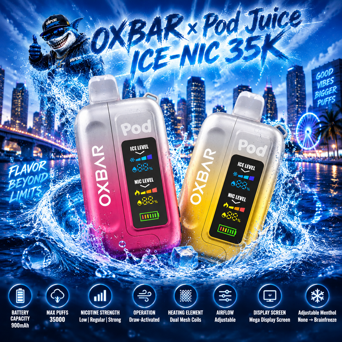 Load image into Gallery viewer, OXBAR x Pod Juice ICE-NIC 35K
