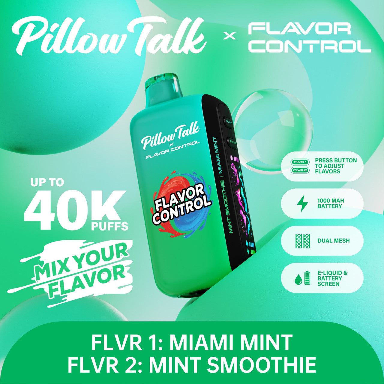 Pillow Talk FC40000 Flavor Control TEXAS COMPLIANT