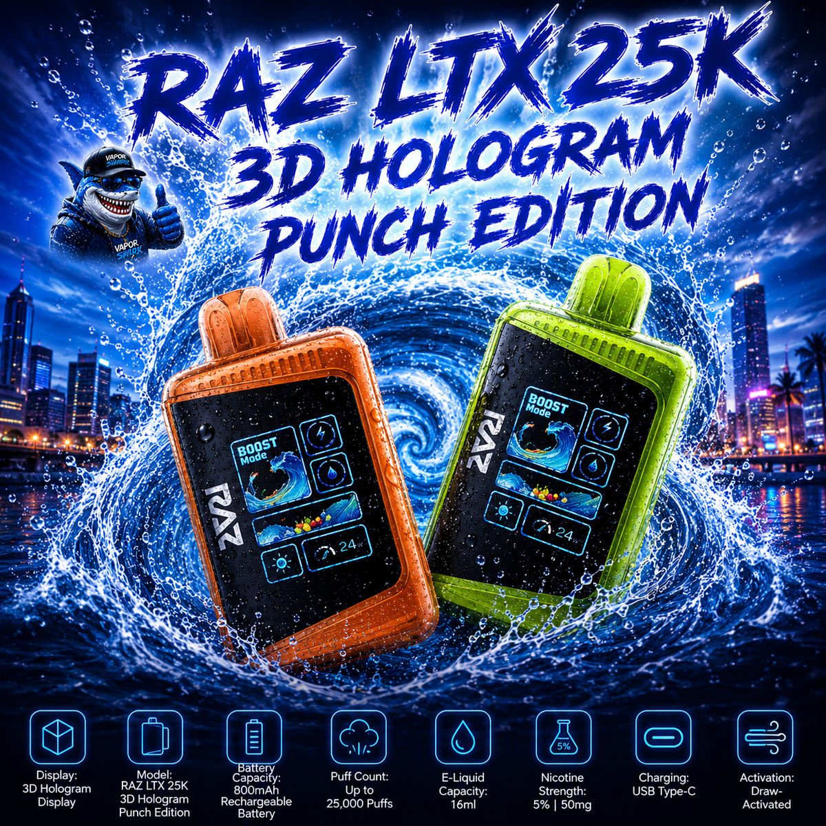 RAZ LTX 25K 3D Hologram Punch Edition
