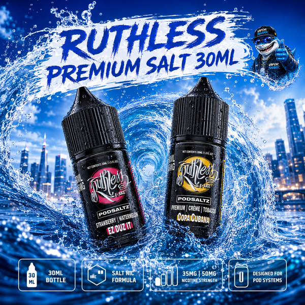 Ruthless Premium Salt 30ml - Salt Nic Vape Juices