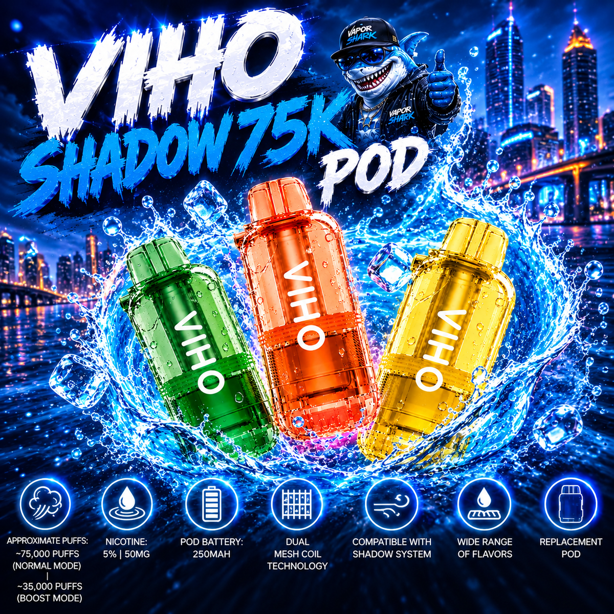 VIHO Shadow 75K POD