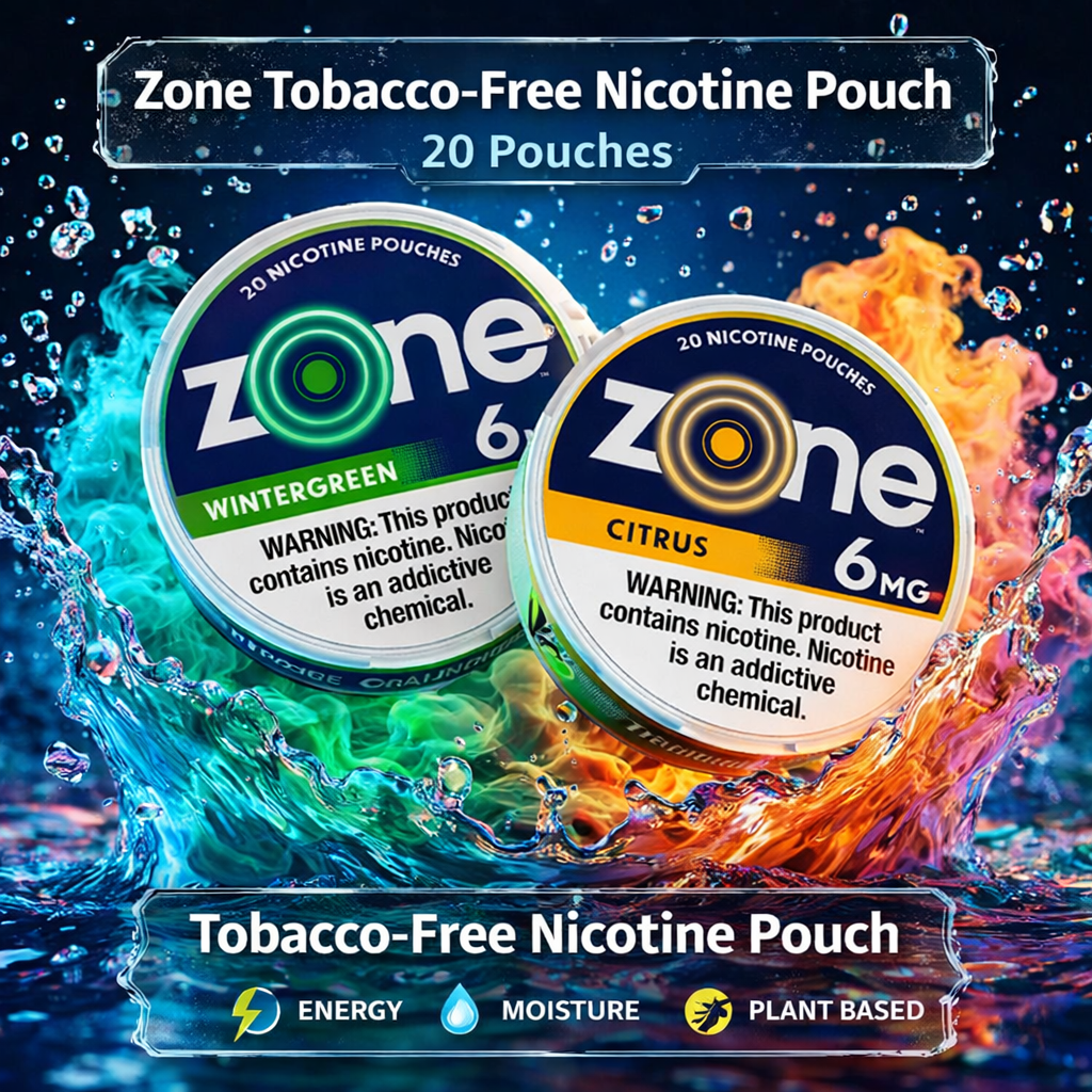 Zone Tobacco-Free Nicotine Pouch 20 Pouches