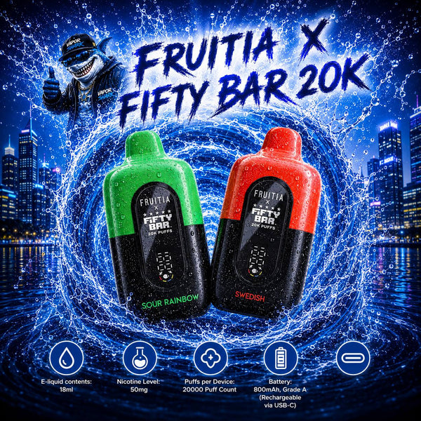 Fruitia X Fifty Bar 20K - Disposable Vapes