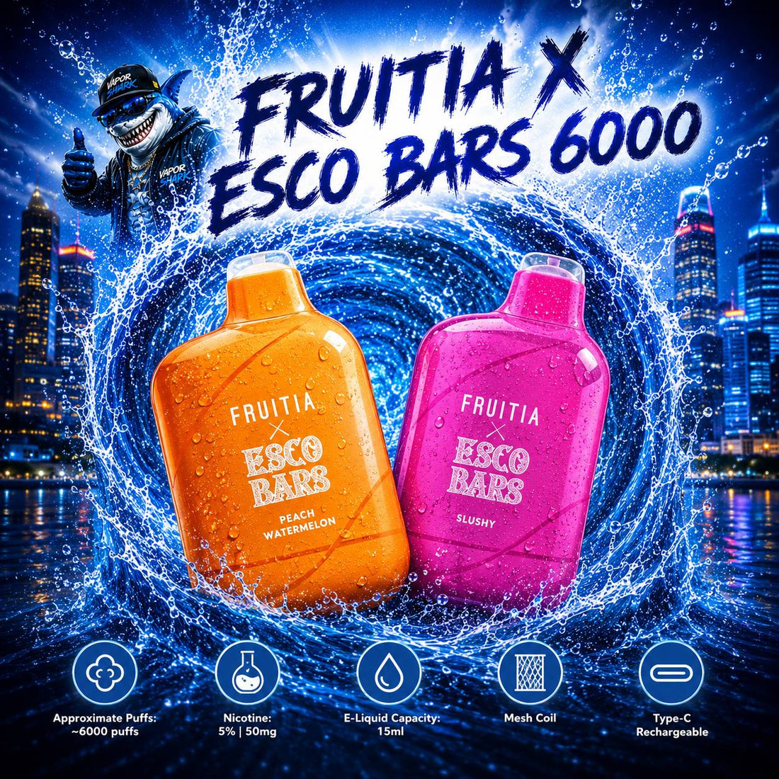 Load image into Gallery viewer, Fruitia X Esco Bars 6000
