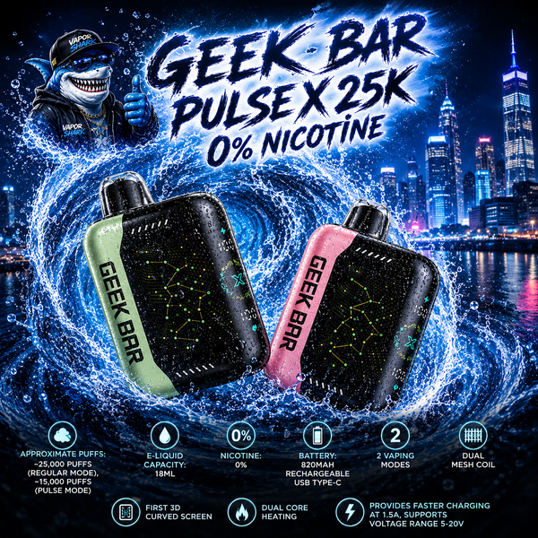Geek Bar PULSE X 25K 0% Nicotine - Disposable Vapes