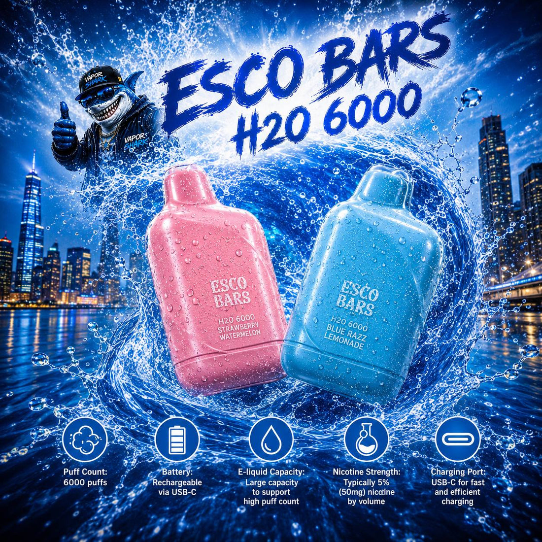 Load image into Gallery viewer, Esco Bars H20 6000
