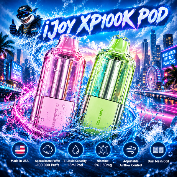 iJoy XP100K POD TEXAS COMPLIANT - Disposable Vapes
