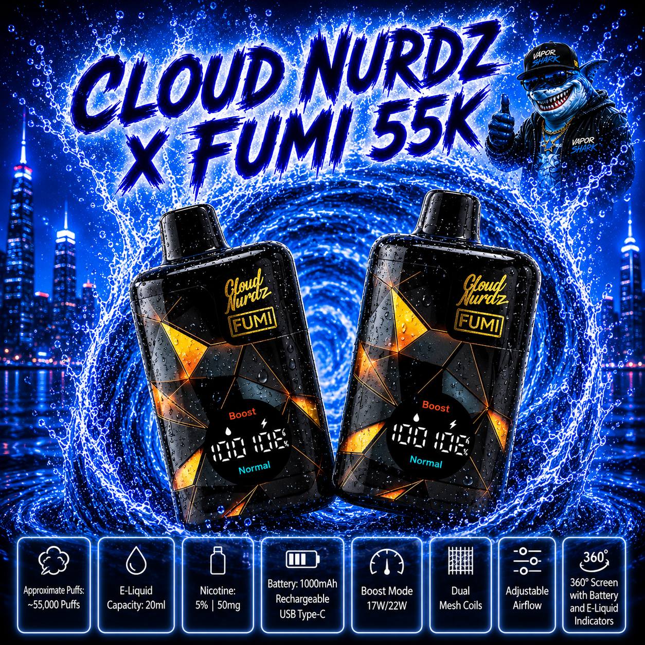 Cloud Nurdz x FUMI 55K
