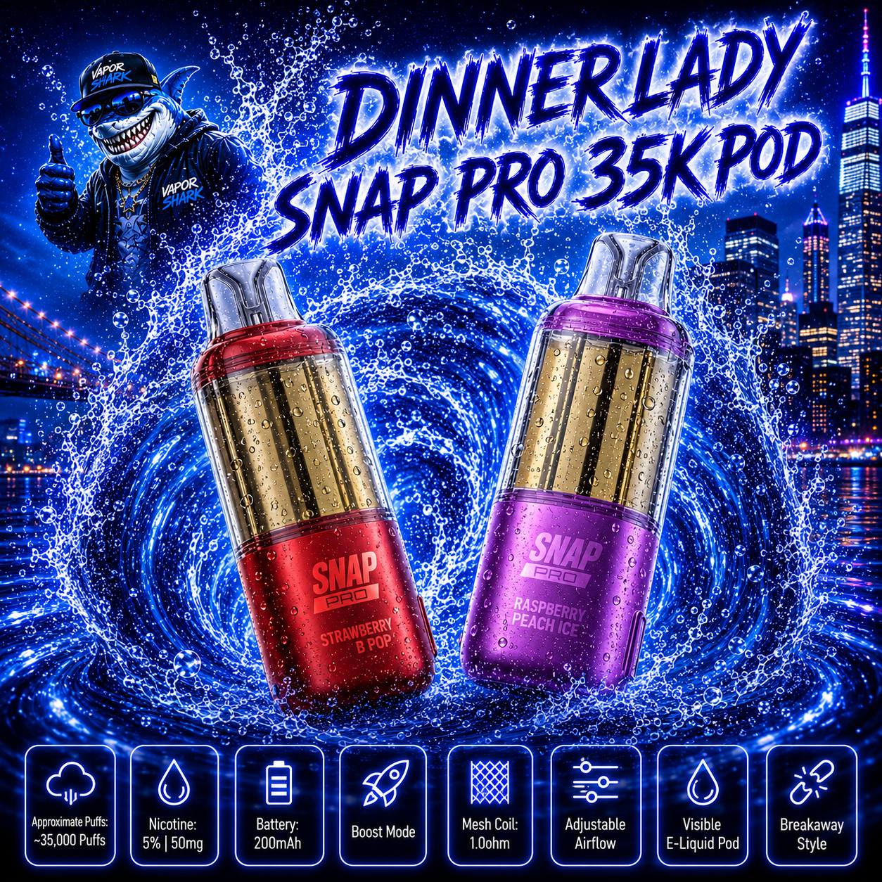 Dinner Lady Snap Pro 35K POD